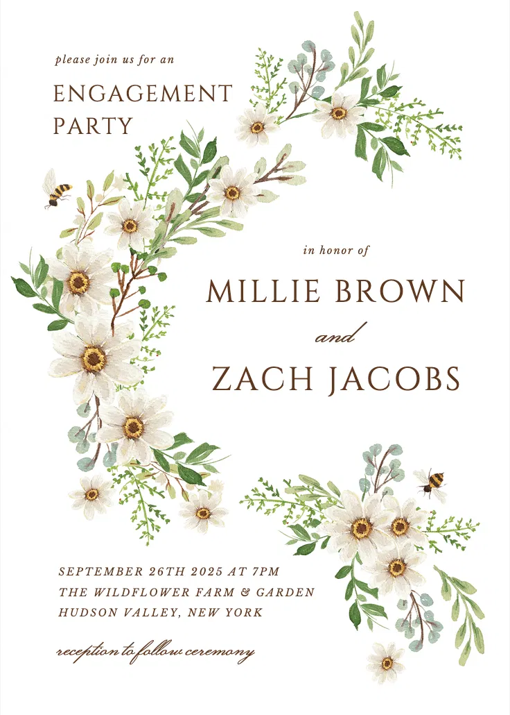 Sweeter together - nişan partisi davetiyesi